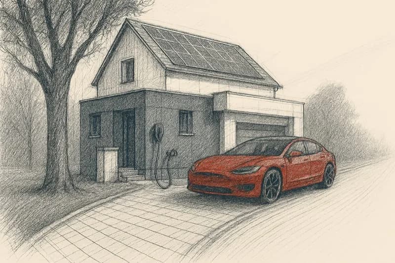 Dom, który zużywa mniej energii z sieci